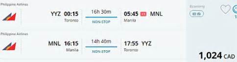yyz to mnl|philippines to canada ticket price.